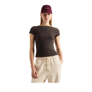 Áo Thun Nữ New Balance Cotton Fitted Cap Sleeve - Black